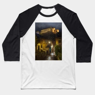 Edinburgh Castle in the snow Baseball T-Shirt